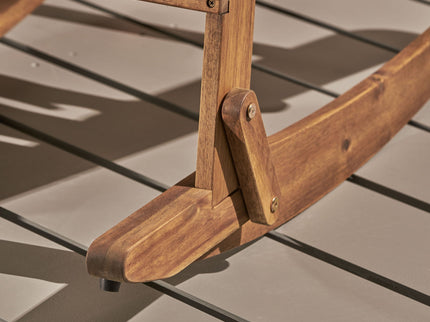 Outdoor Adirondack Rocking Chair With Hand Crafted Details