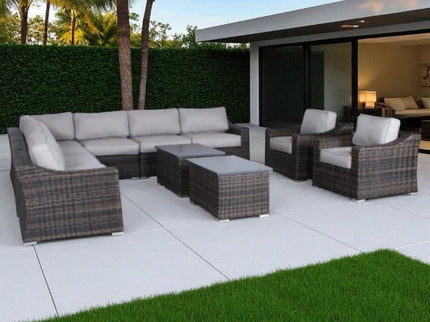 Stylish Sofa Seating Group With Cushions Perfect For Outdoor Gatherings