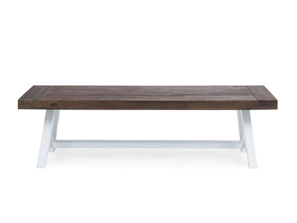 Tranquilizer - Outdoor Acacia Wood Bench With Slat Panel Design