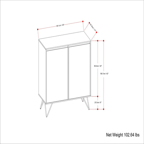 Hunter - Medium Storage Cabinet - Natural