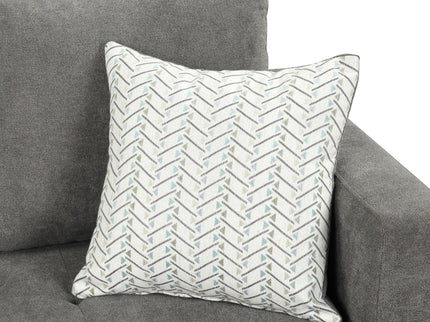 Callaway - Sofa With Throw Pillows - Gray