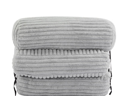 Latina - Indoor Foldbable Bean Bag Lounge Chair - Light Gray