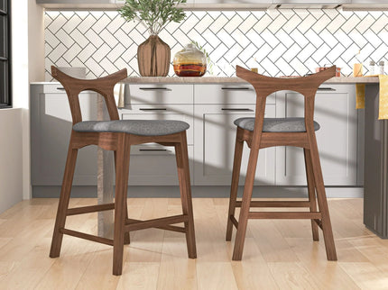 Hester - Upholstered, Square Bar Chair (Set of 2)