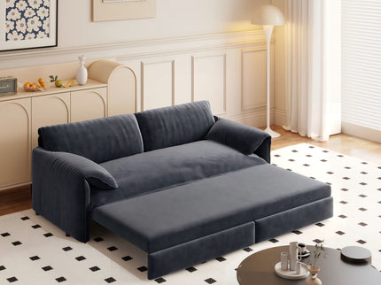 Queen Pull Out Sofa Bed With Side Storage