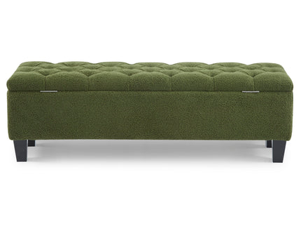 Ottoman Bench & Storage - Green