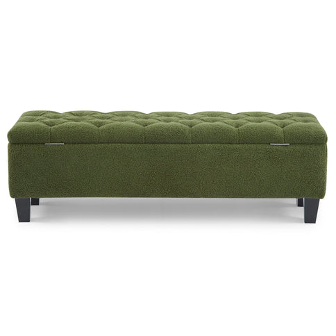 Ottoman Bench & Storage - Green