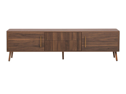 TV Stand With 2 Drawers, Media Console Table - Walnut