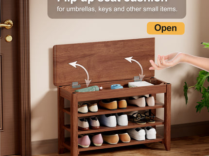 Multi Functional Double Layer Shoe Stool