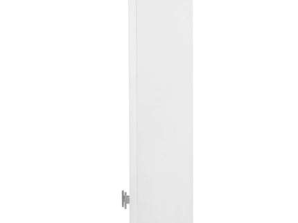 Wall Mounted Mirror Cabinet With 5 Adjustable Shelves, Rectangular Storage For Bathroom - White