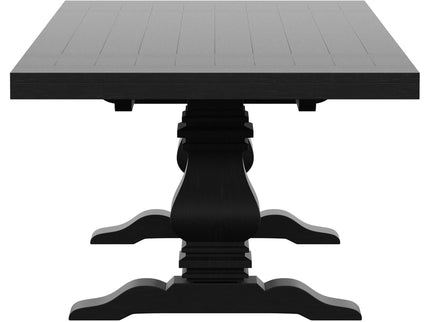 Extension Dining Table Set With Expandable Table With Upholstered Wingback Chairs