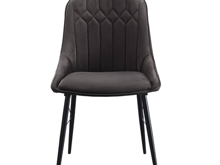 Abraham - Side Chair (Set of 2) - Black / Dark Gray