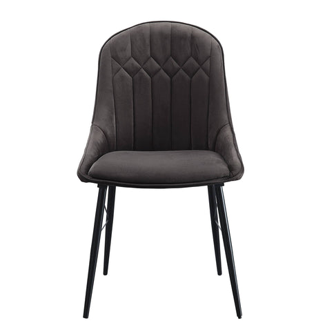 Abraham - Side Chair (Set of 2) - Black / Dark Gray