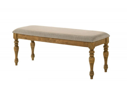 Dining Bench With Cushion - Brown