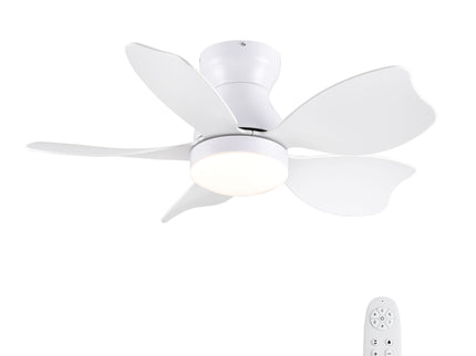 Low Profile Flush Mount Ceiling Fan With Light