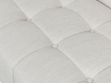 Contemporary Mid-Century Charm 3 Seater Sofa With Button Tufted Waffle Stitching
