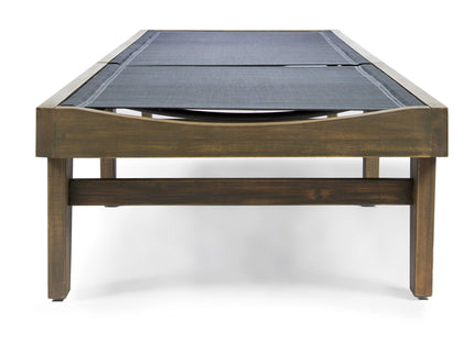 Summerland Chaise Lounge Dark Mesh Outdoor Seating - Dark Gray