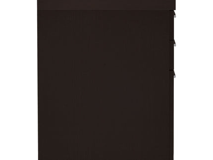 3 Drawer File Cabinetб Compact Office Storage For Home - Brown