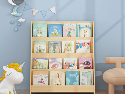 4 Tier Bookshelf, Toddler Book Display Shelves