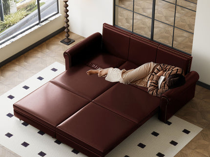 Chesterfield Sofa & Pull Out Bed