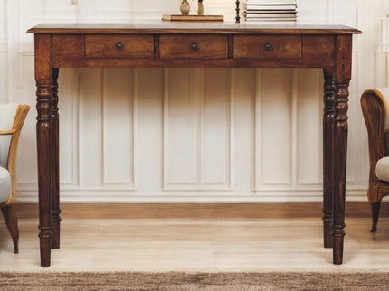 Turned Legs Drawer Console Table