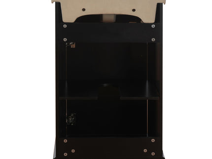 20" Bathroom Vanity With Bulged Sink, Freestanding Single Vanity Set, Soft Close Door