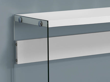 Accent Console Table For Entryway, Glossy Spacious Surface