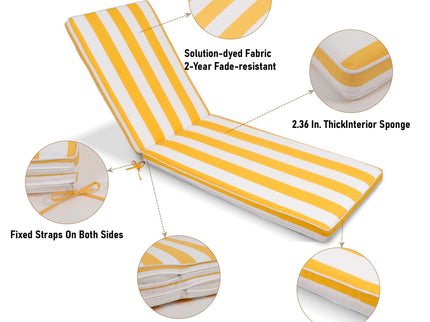 Outdoor Lounge Chair Cushion Replacement Patio Funiture Seat Cushion Chaise Lounge Cushion