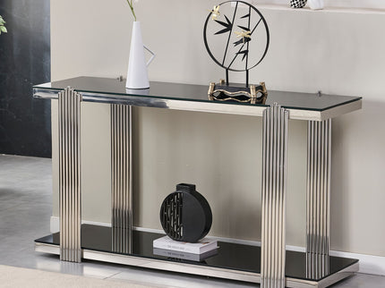 Console Table With Double Tier Storage