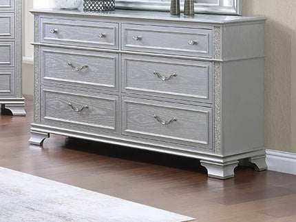 1 Piece Dresser Crystal Knobs Pull Handles Bedroom Furniture - Gray