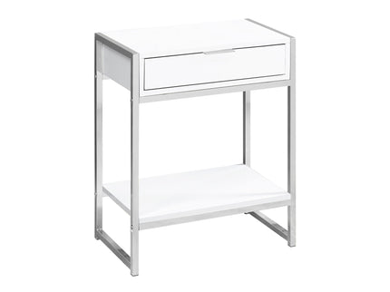 Accent Side Table, Storage Drawer, Spacious Tabletop