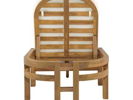Outdoor Chaise Lounge With 5 Position Adjustable Backrest (Set of 2)