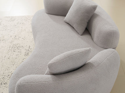 Modern Curved Loveseat