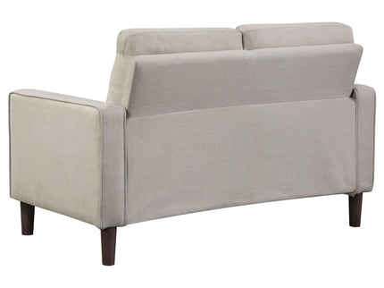 Harvey - 2 Piece Upholstered Tufted Sofa Set - Beige