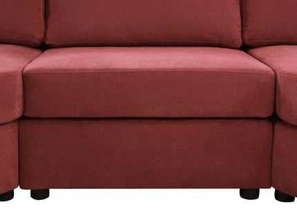 Modern 3 Seater Upholstered Sofa With Curved Design