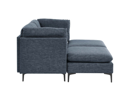 Upholstered Modular Sectional & Tall Legs