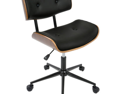 Lombardi - Mid Century Modern Adjustable Office Chair With Swivel
