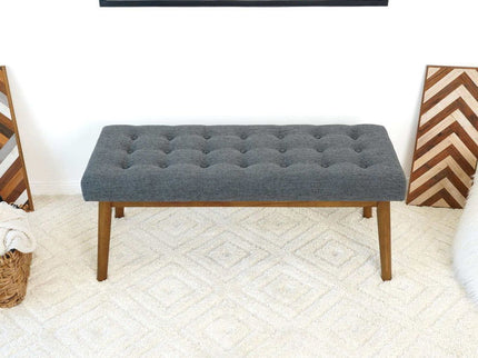 Delilah - Modern Bench - Gray