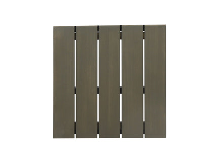 Outdoor Bar Stool With Slat Design And Metal Frame (Set of 2)