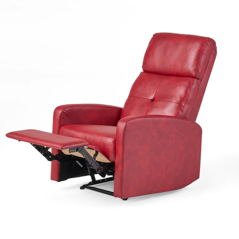 Contemporary Recliner Chair With Push Back Function