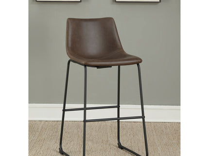 Armless Bar Stool (Set of 2) - Brown