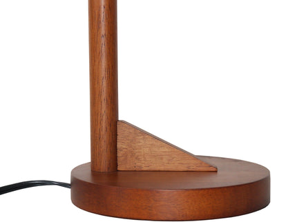 Nightstand Desk Lamp With Cone Shade For Eye Protection - Brown