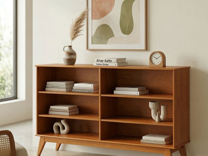 Draper - Handcrafted Low Bookcase
