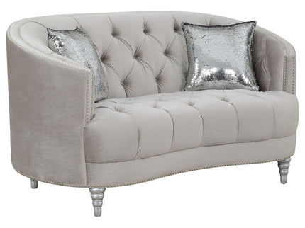 Colby - Loveseat With Tufted Design - Gray