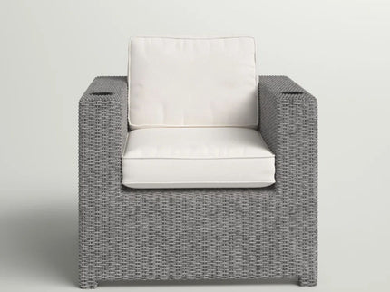 Elegant Patio Chair With Cushions - Gray