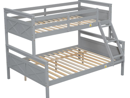 Bunk Bed With Ladder And Safety Guardrail