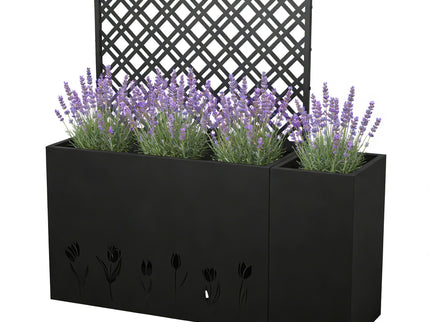 Tall Planter Raised Garden Bed With Trellis