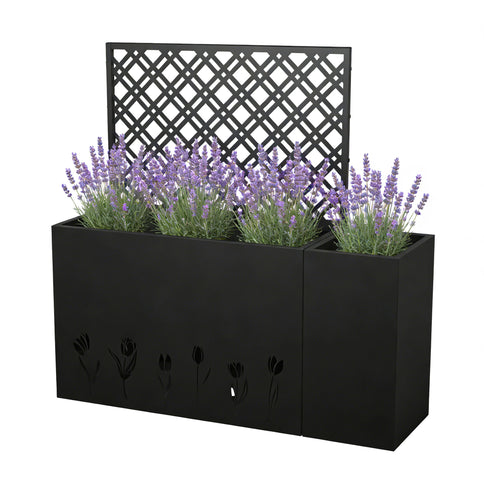 Tall Planter Raised Garden Bed With Trellis