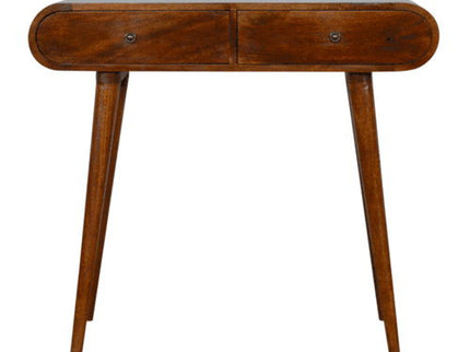 Solid Wood Curved Edge Console Table