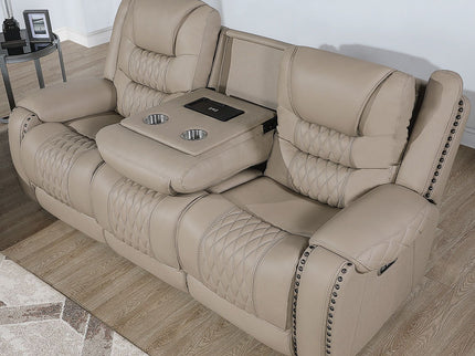 Power Motion Sofa Set With USB Ports And Adjustable Headrests