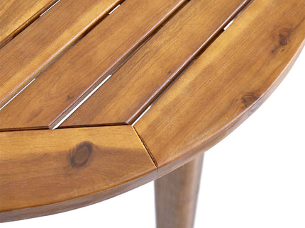 Stamford - Modern Outdoor Bistro Table With Water Resistant - Teak